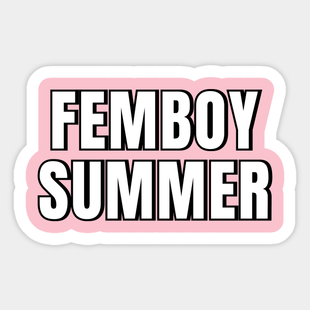 Femboy Summer Sticker by QCult